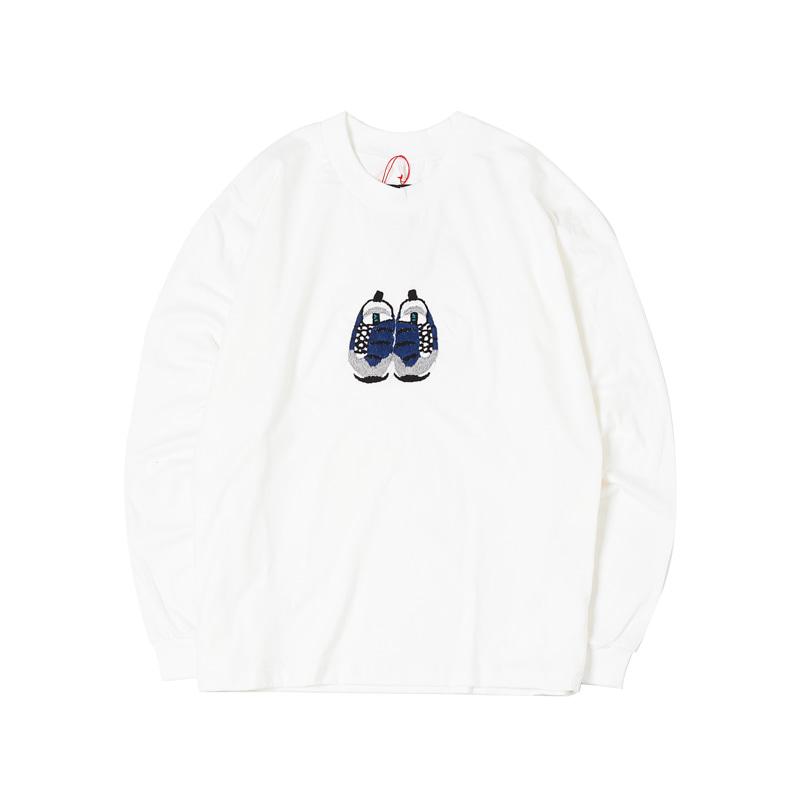 FOOTSCAPE L/S TEE - WHITE