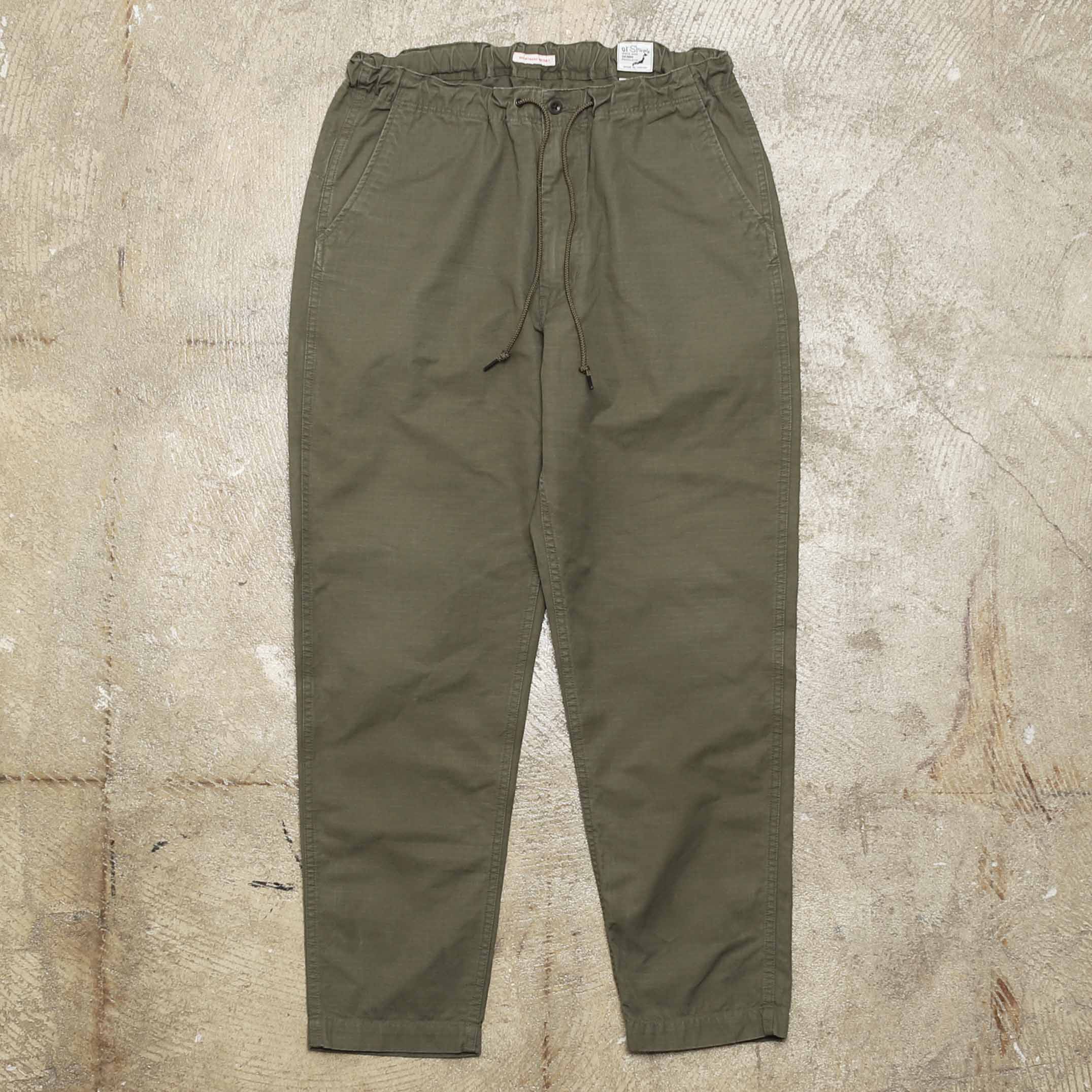 ORSLOW RIPSTOP EASY PANTS - GREEN