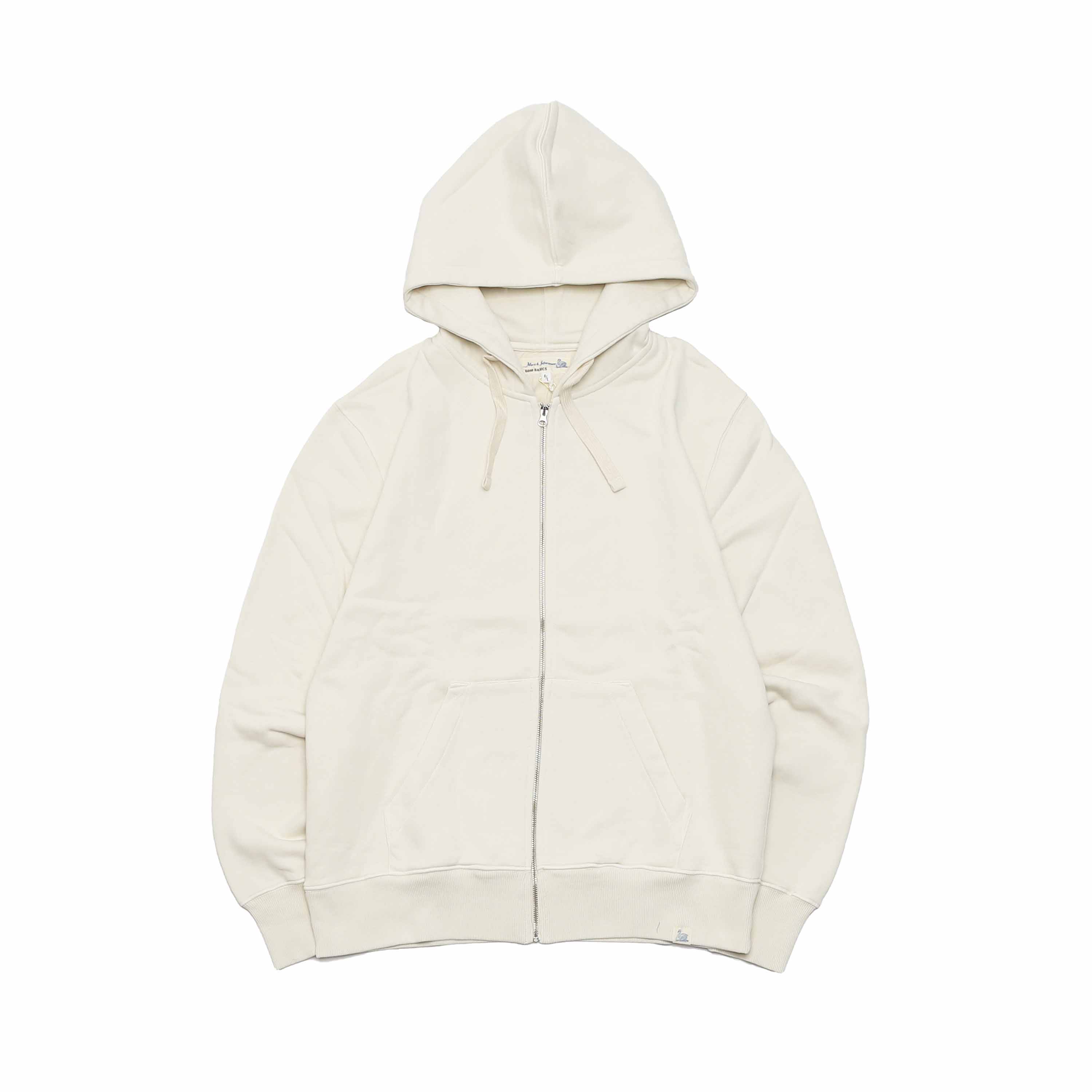 RELAXED FIT HOODED ZIP JACKET WASHED - OAT(HDJK02)
