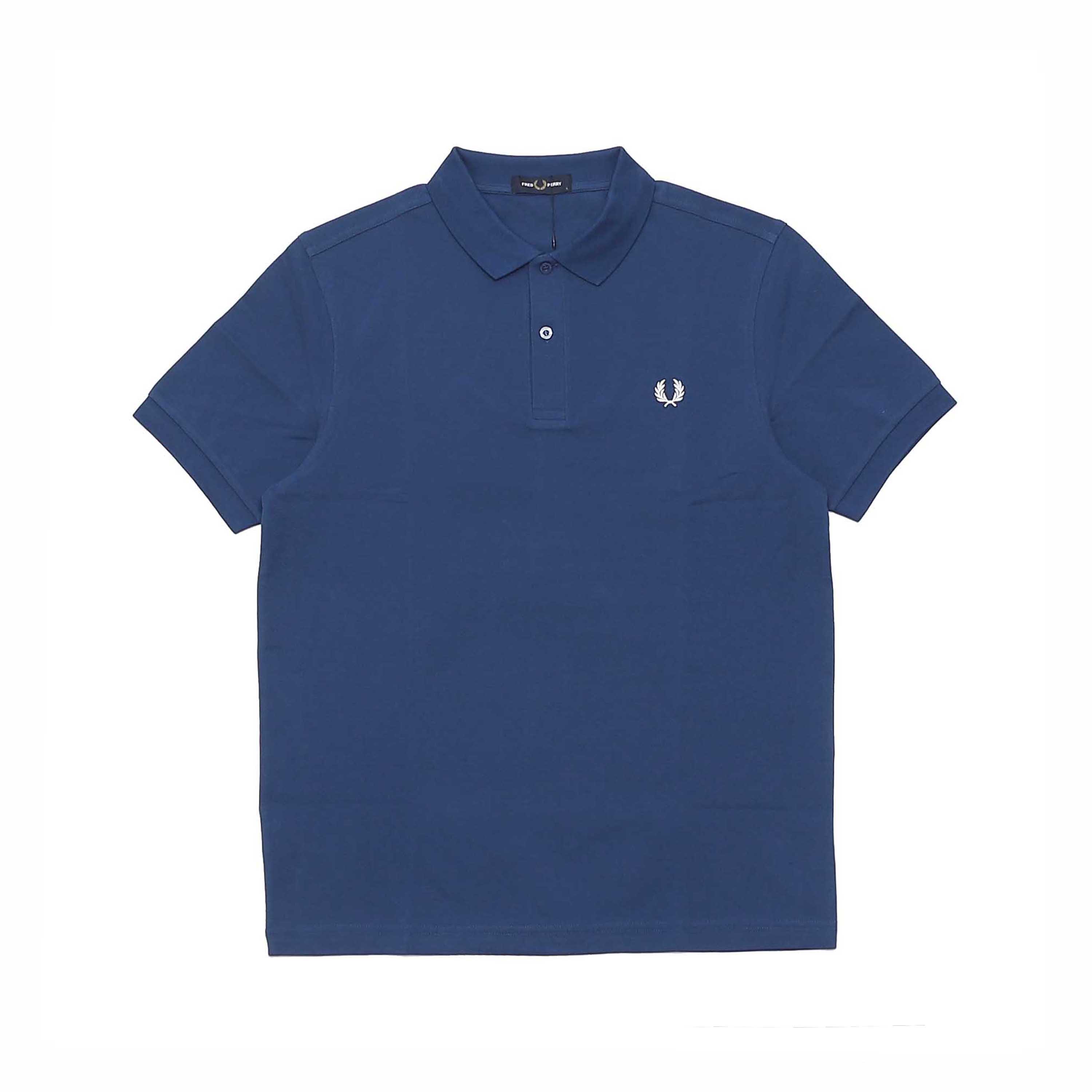PLAIN FRED PERRY SHIRT - SHADED COBALT