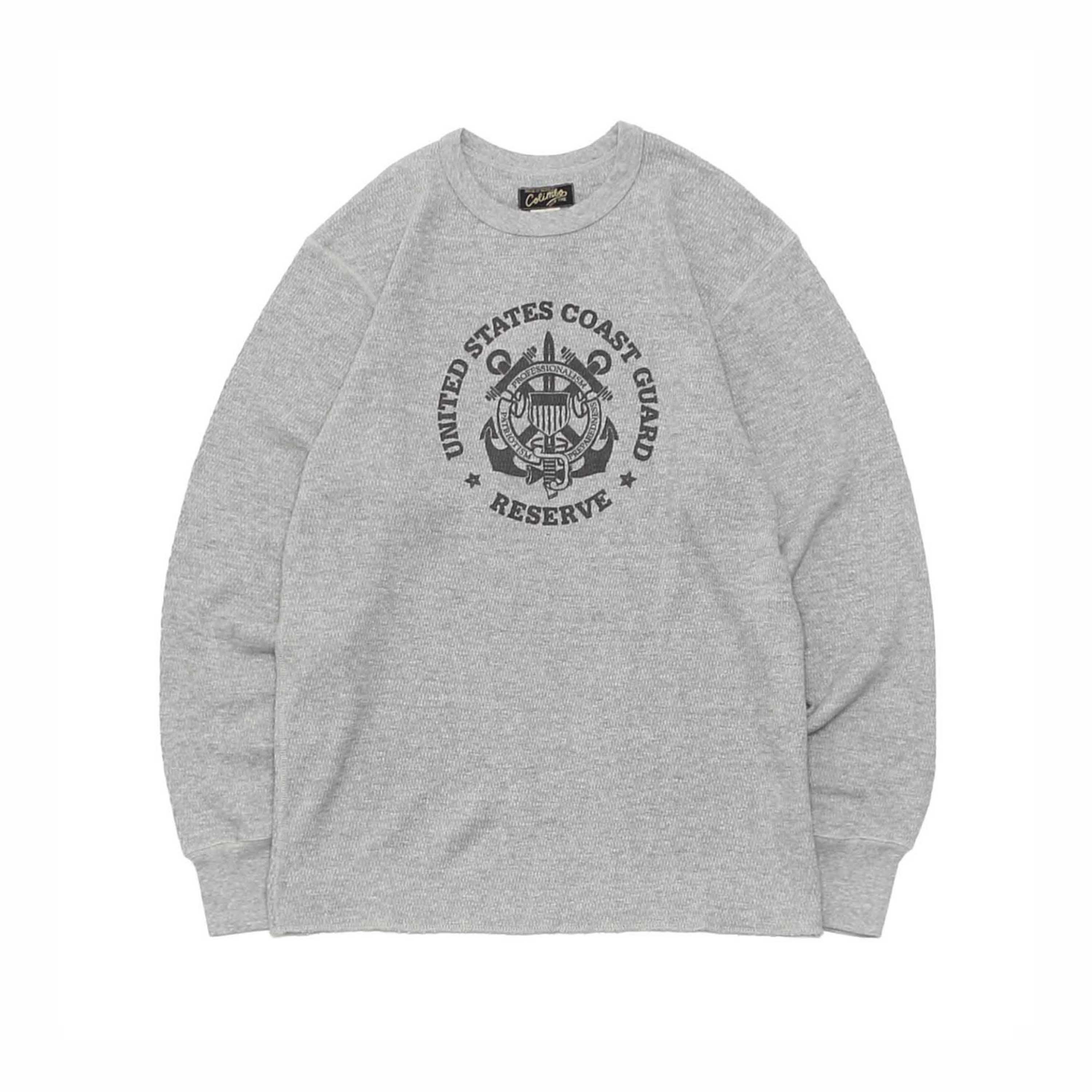 THERMAL L/S &quot;USCGR&quot;(ZY-0413) - HEATHER GREY