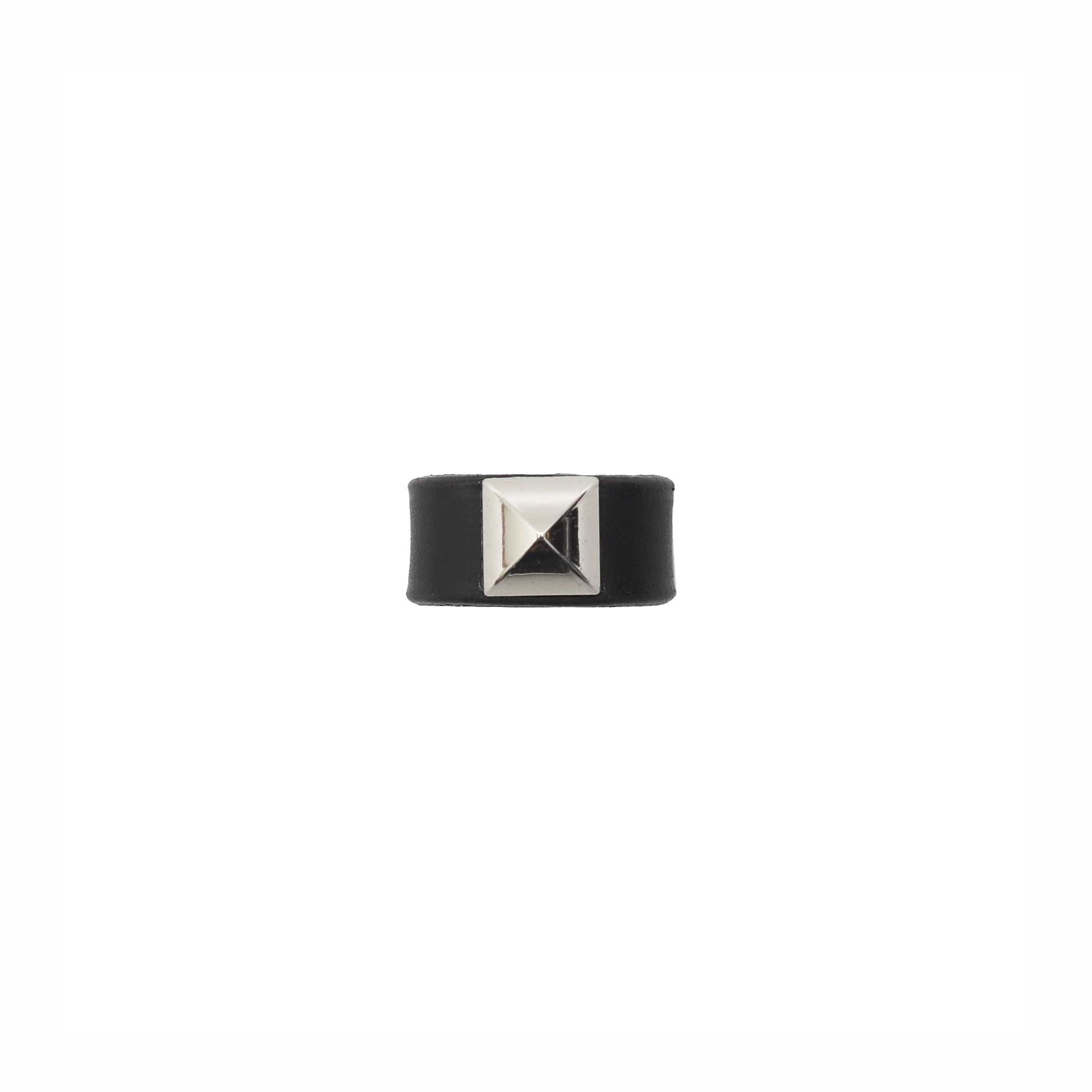 LEATHER RING - BLACK