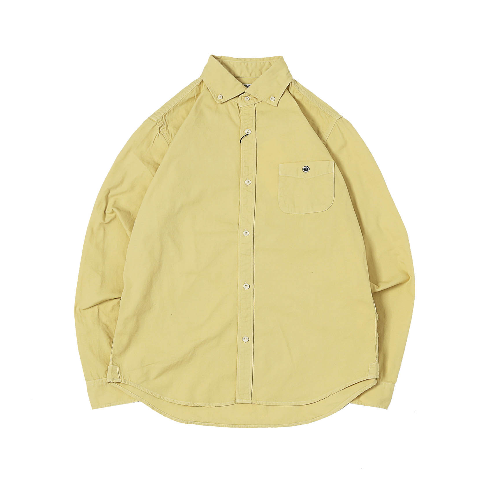 SPREAD COLLAR OXFORD SHIRTS - WASHED YELLOW