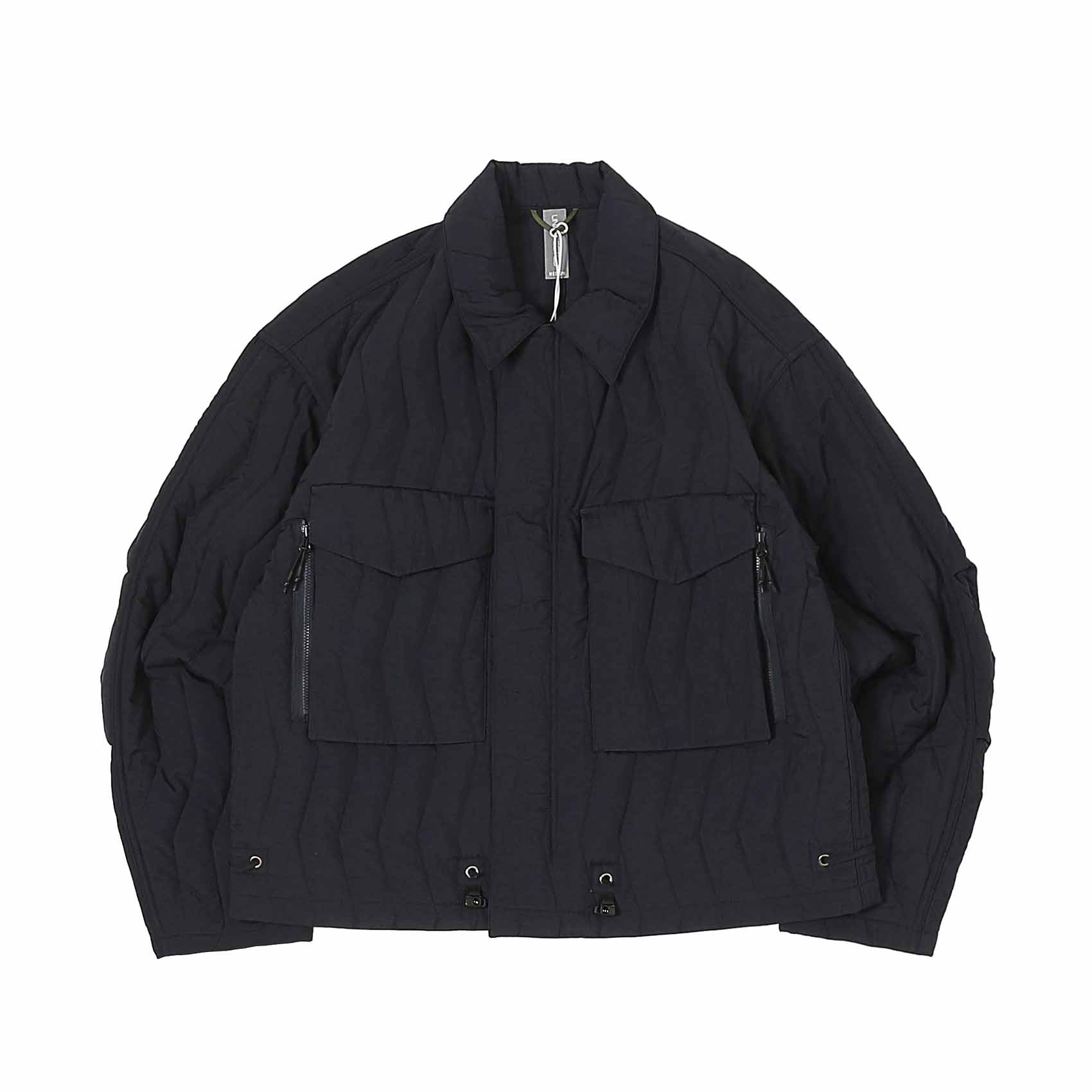 THINSULATE QUILTED SHIRT JACKET - NAVY