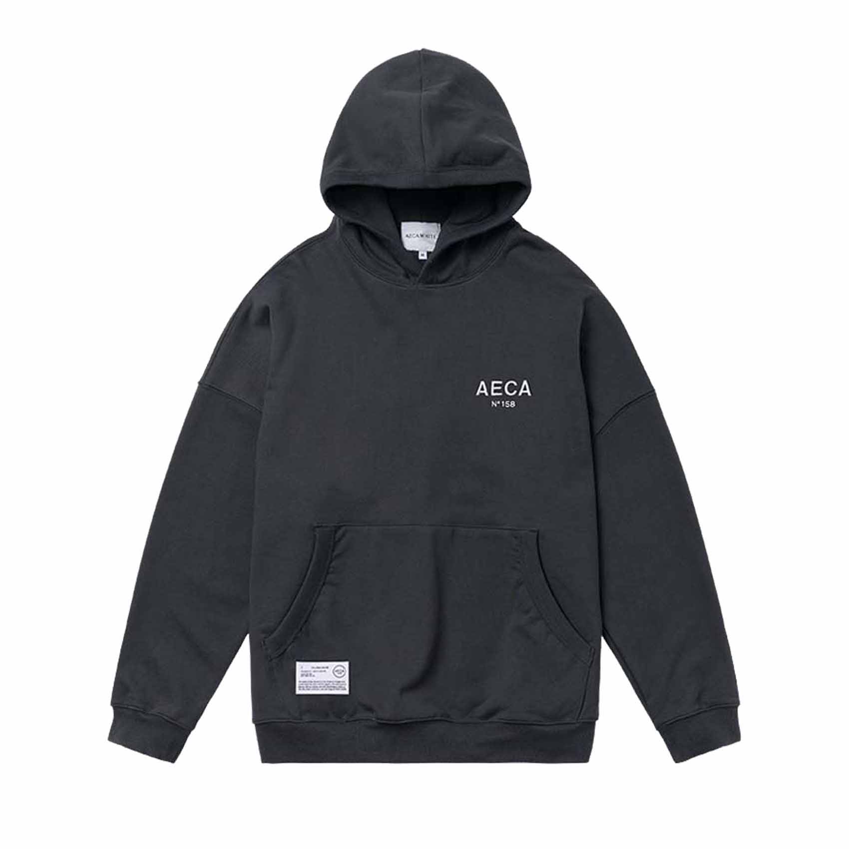 AECA OVERSIZE PULLOVER HOODIE - CHARCOAL