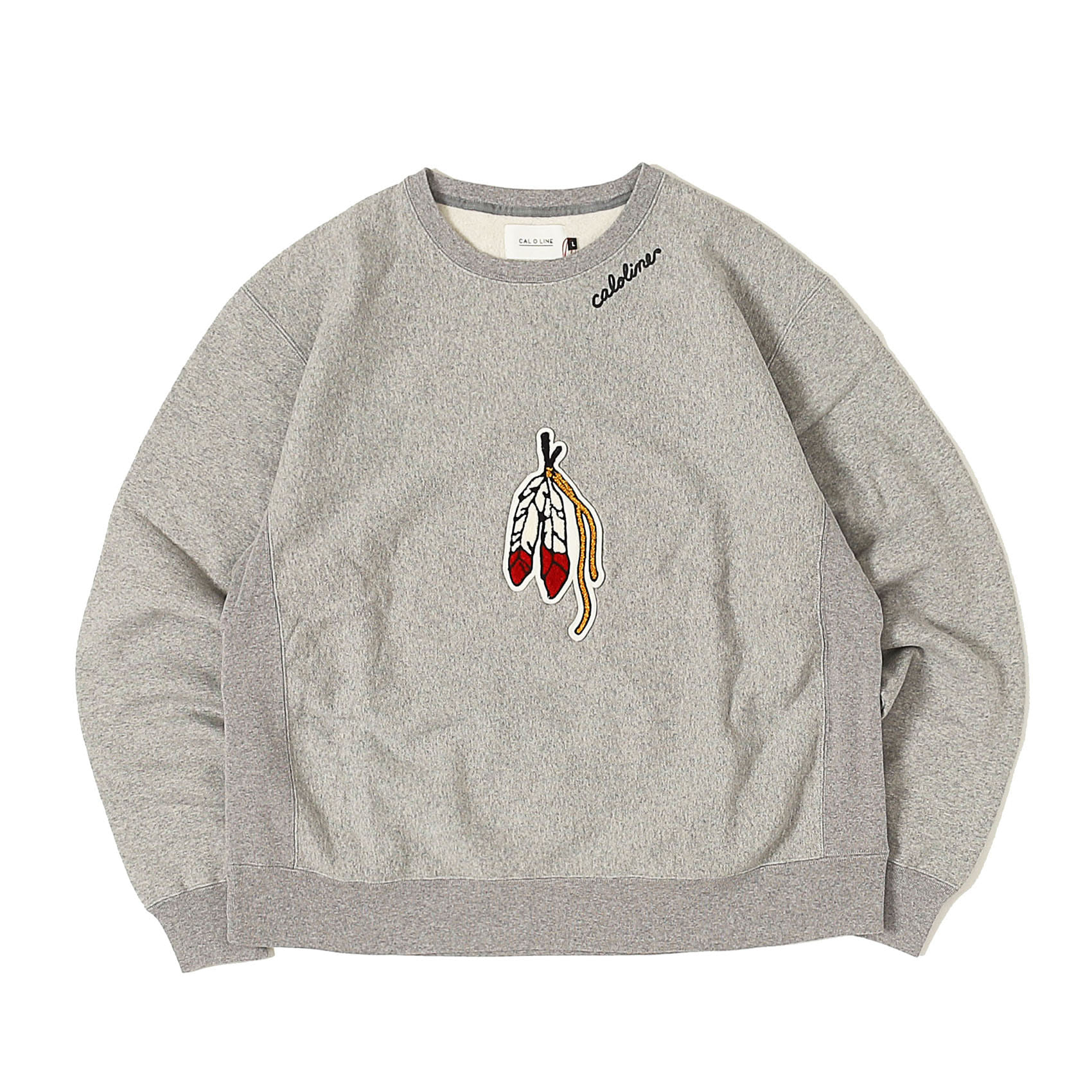 &quot;EAGLE FEATHER&quot; SWEAT - HEATHER GREY