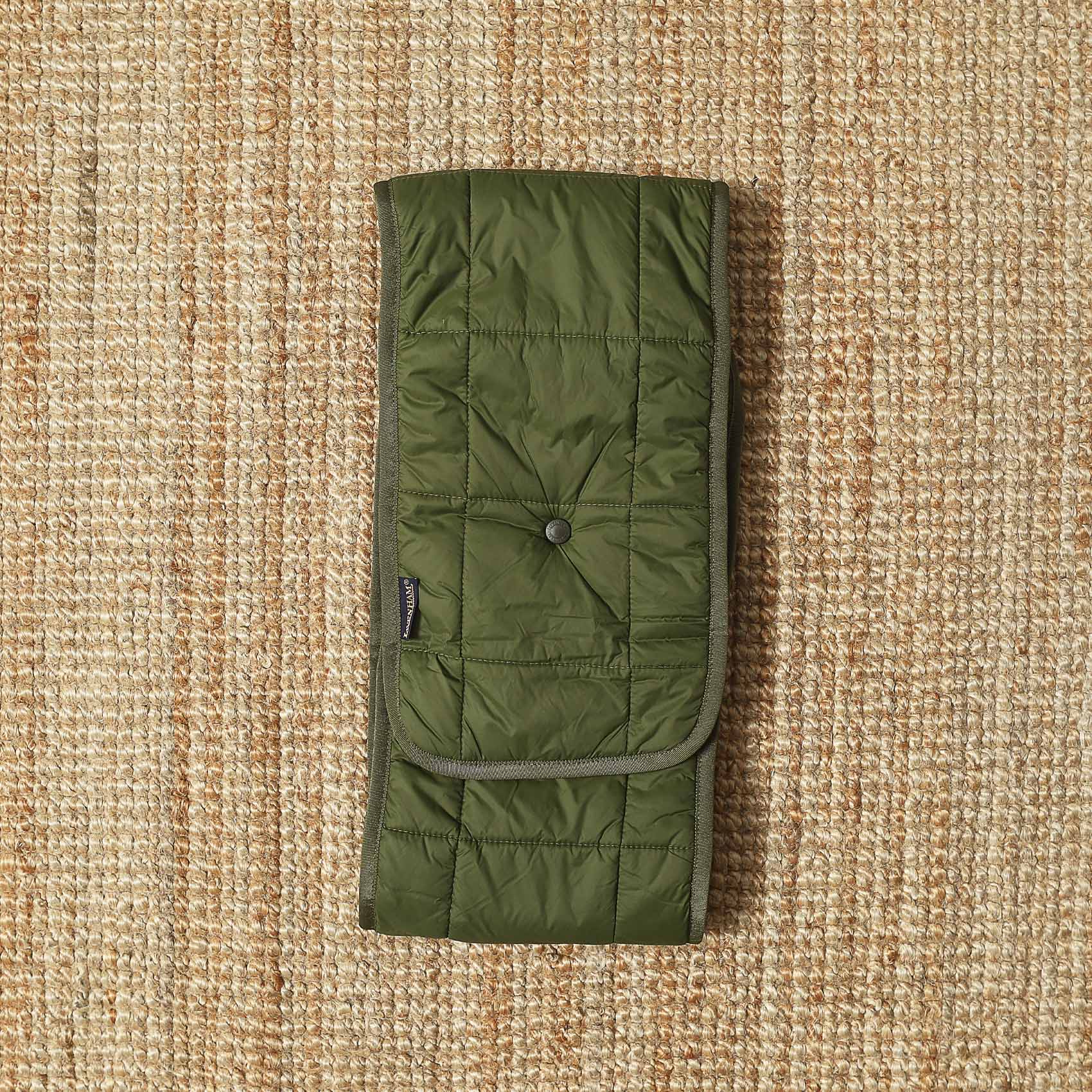 LAVENHAM QUILTED SCARF - GREEN