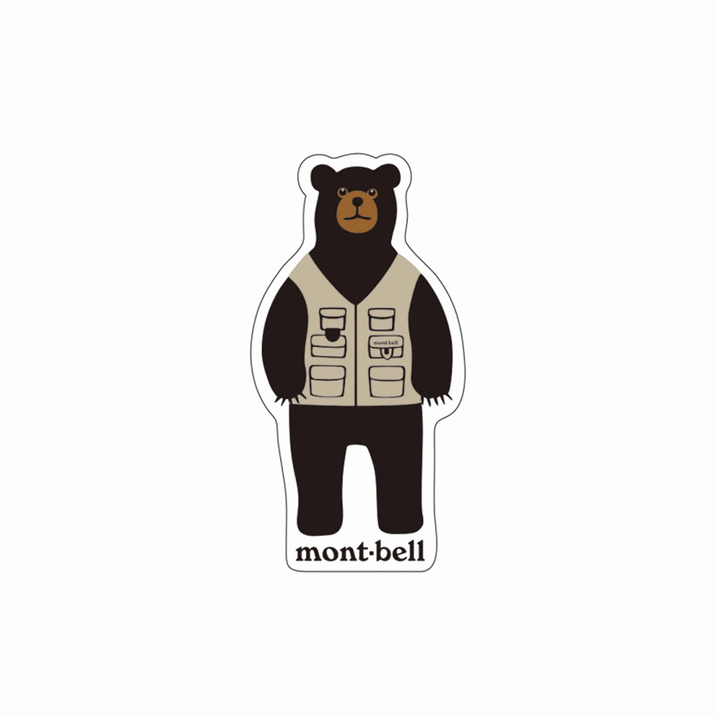 MONTA BEAR STICKER - GRAY