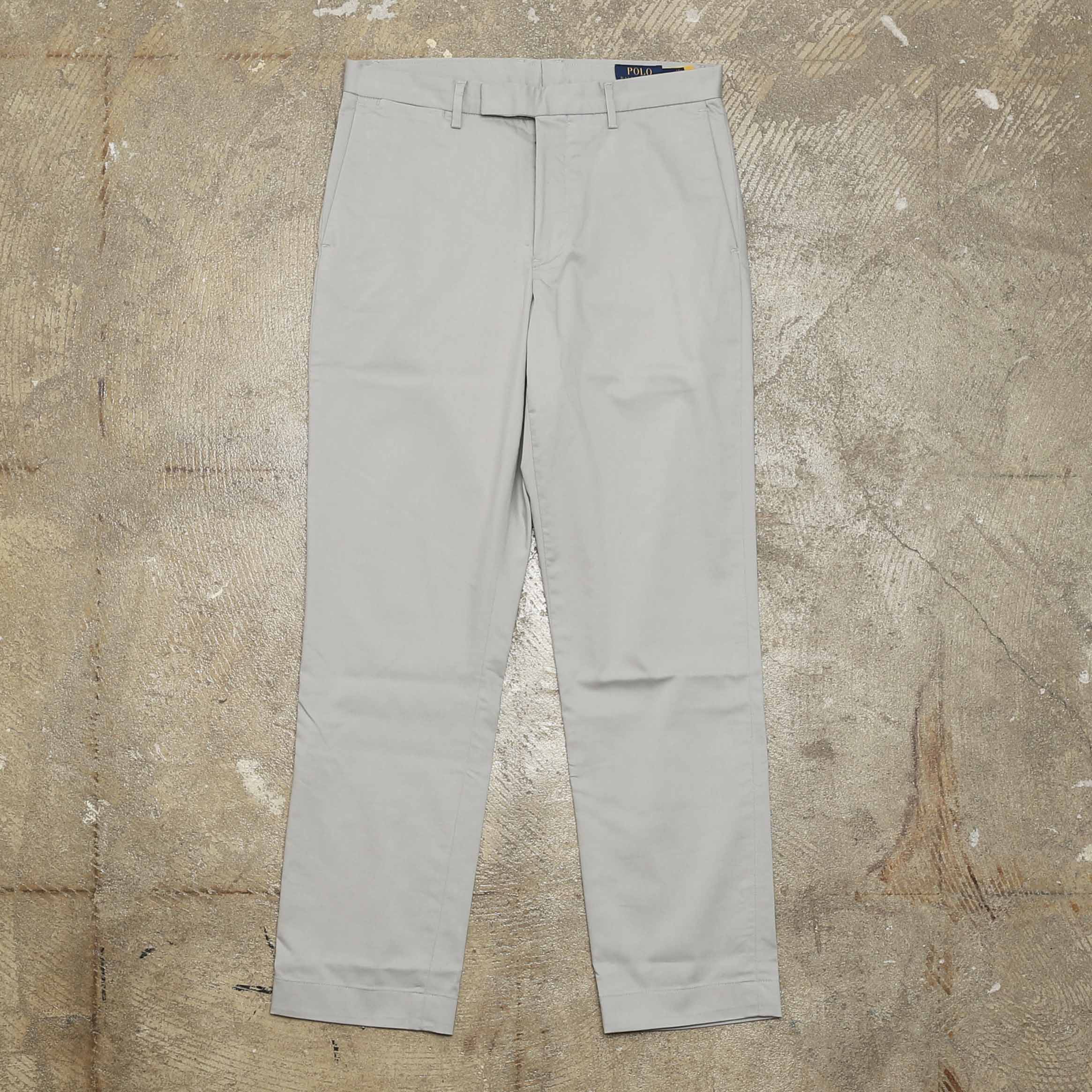POLO RALPH LAUREN STRETCH STRAIGHT FIT PANTS - GREY
