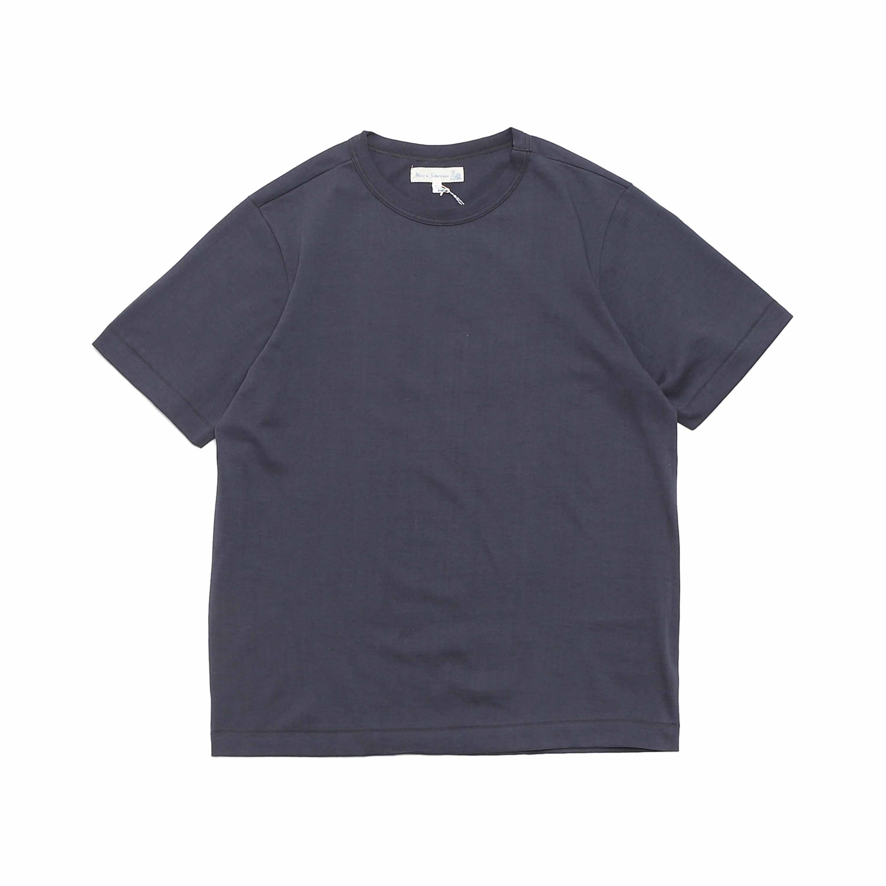 LOOPWHEELED RELAXED FIT T-SHIRT(214) - NAVY