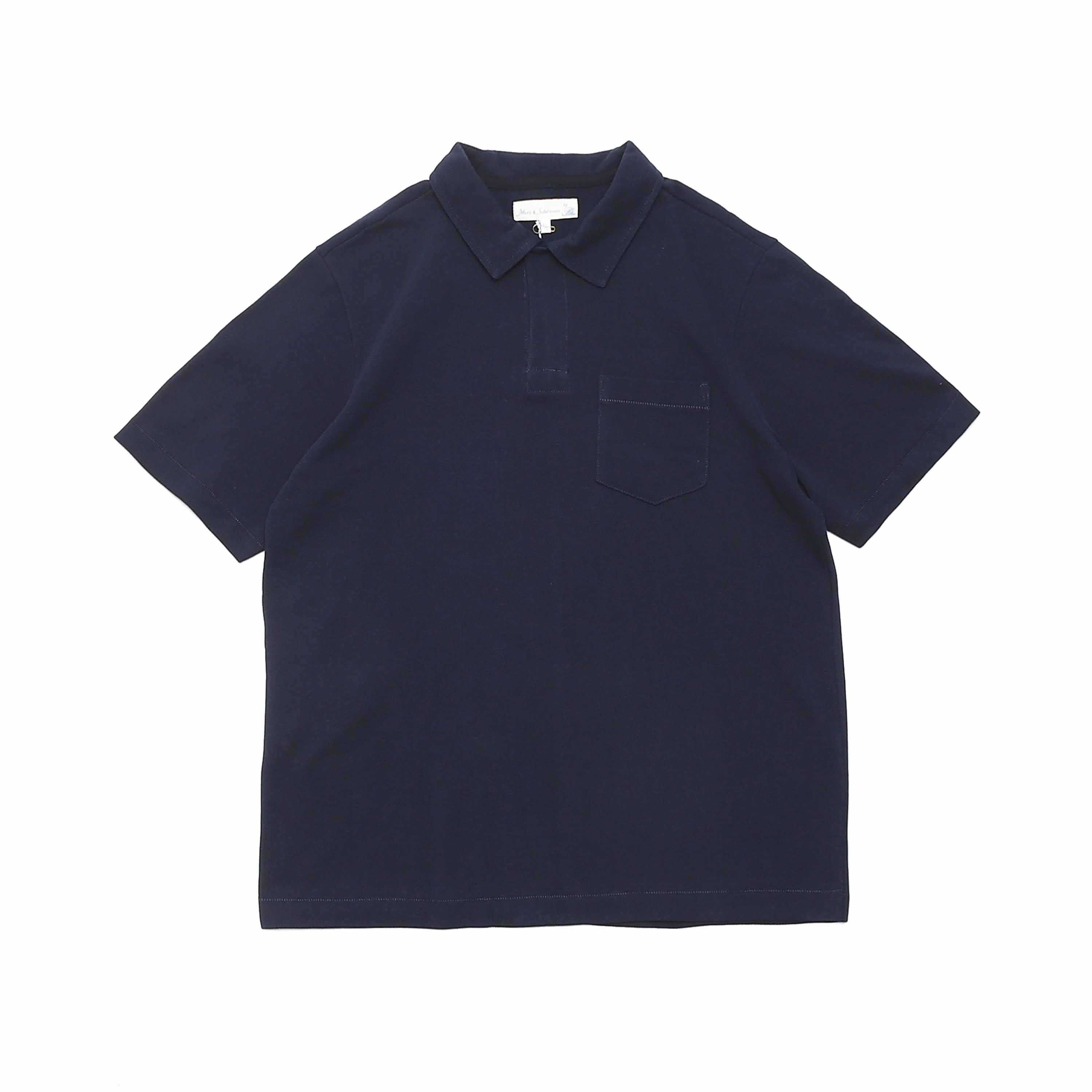 POLO SHIRT WITH POCKET(2PKPL) - INK BLUE