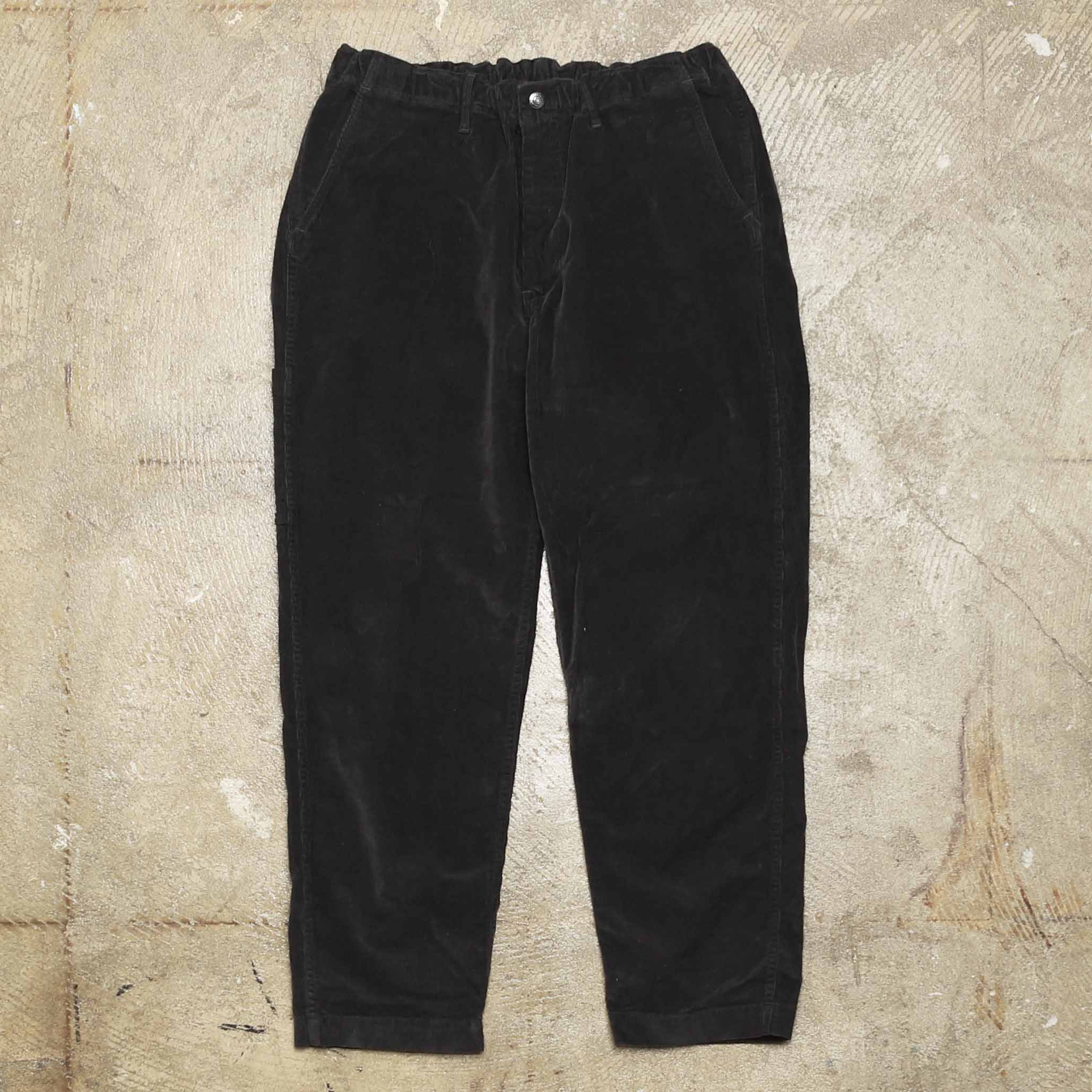 ORSLOW CORDUROY TAPERED PANTS - CHARCOAL