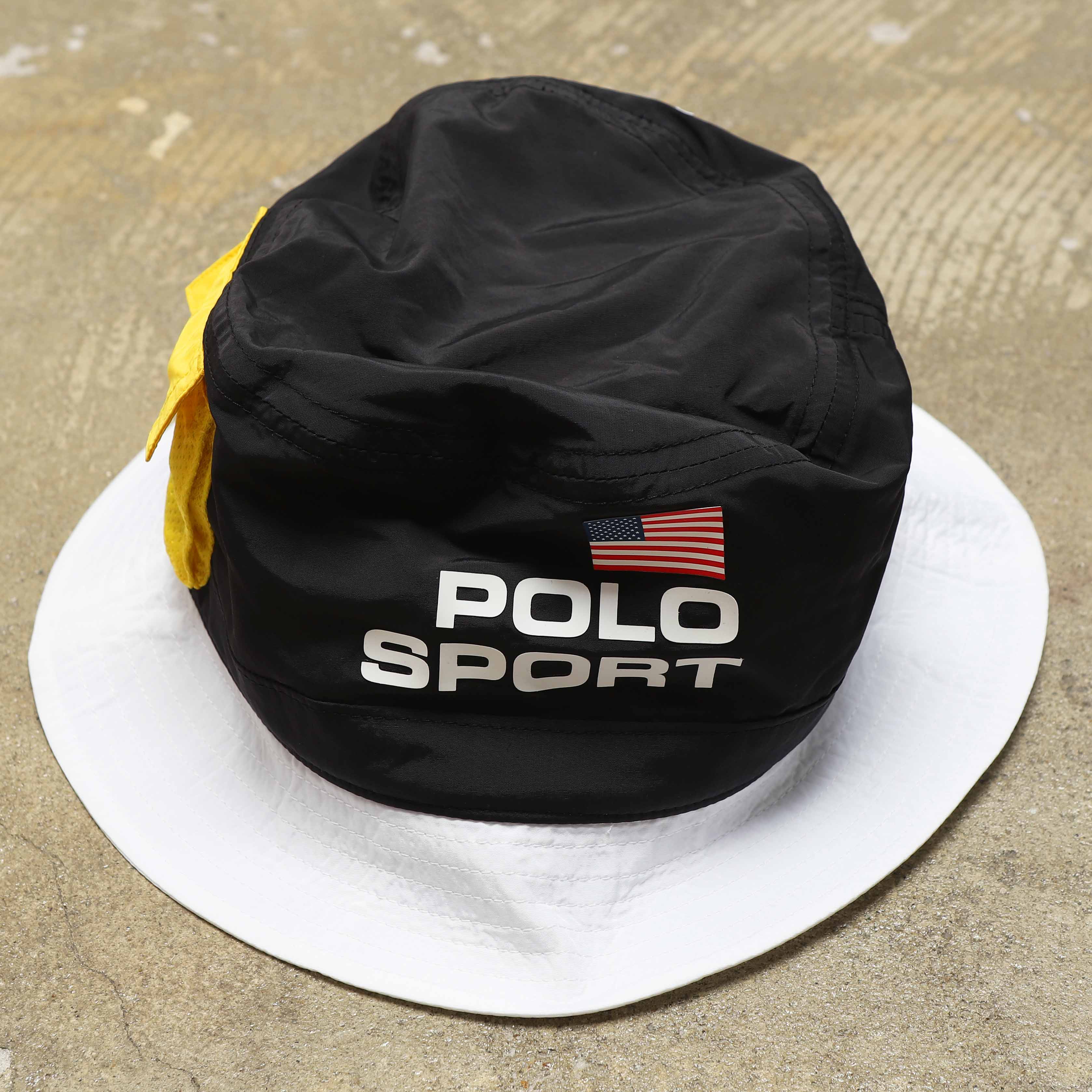 POLO SPORT BUCKET HAT - WHITE