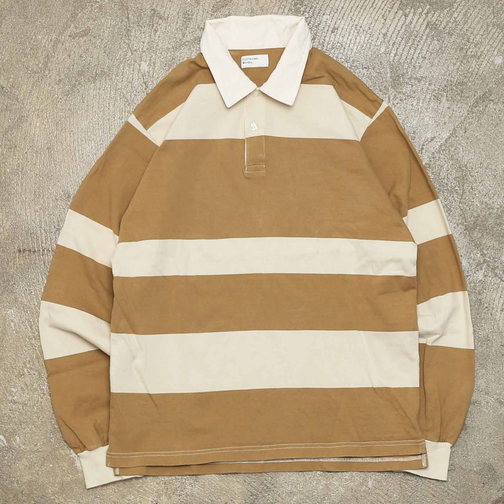 UNIVERSAL WORKS L/S RUGBY - BEIGE