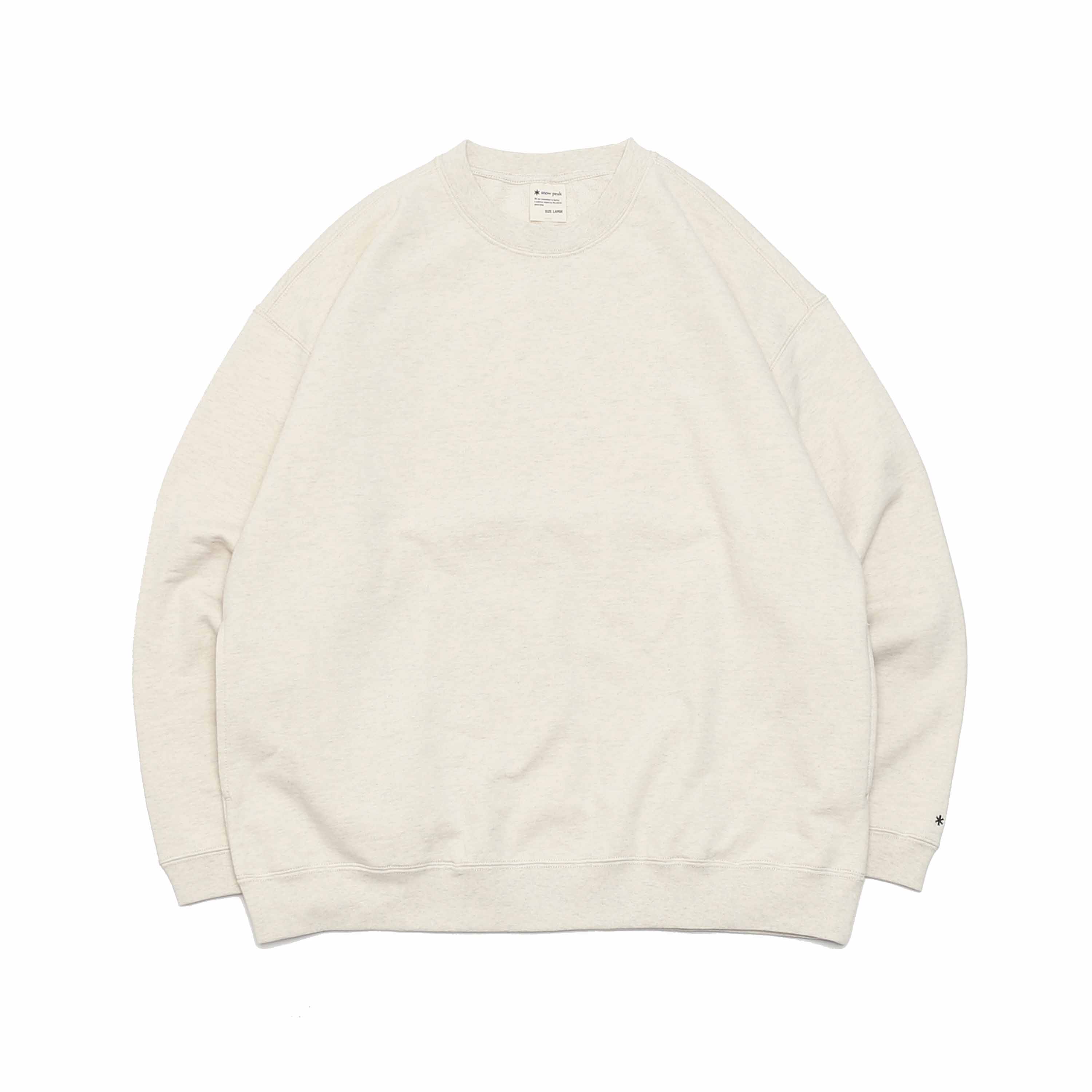 RECYCLED COTTON SWEAT CREWNECK - OATMEAL