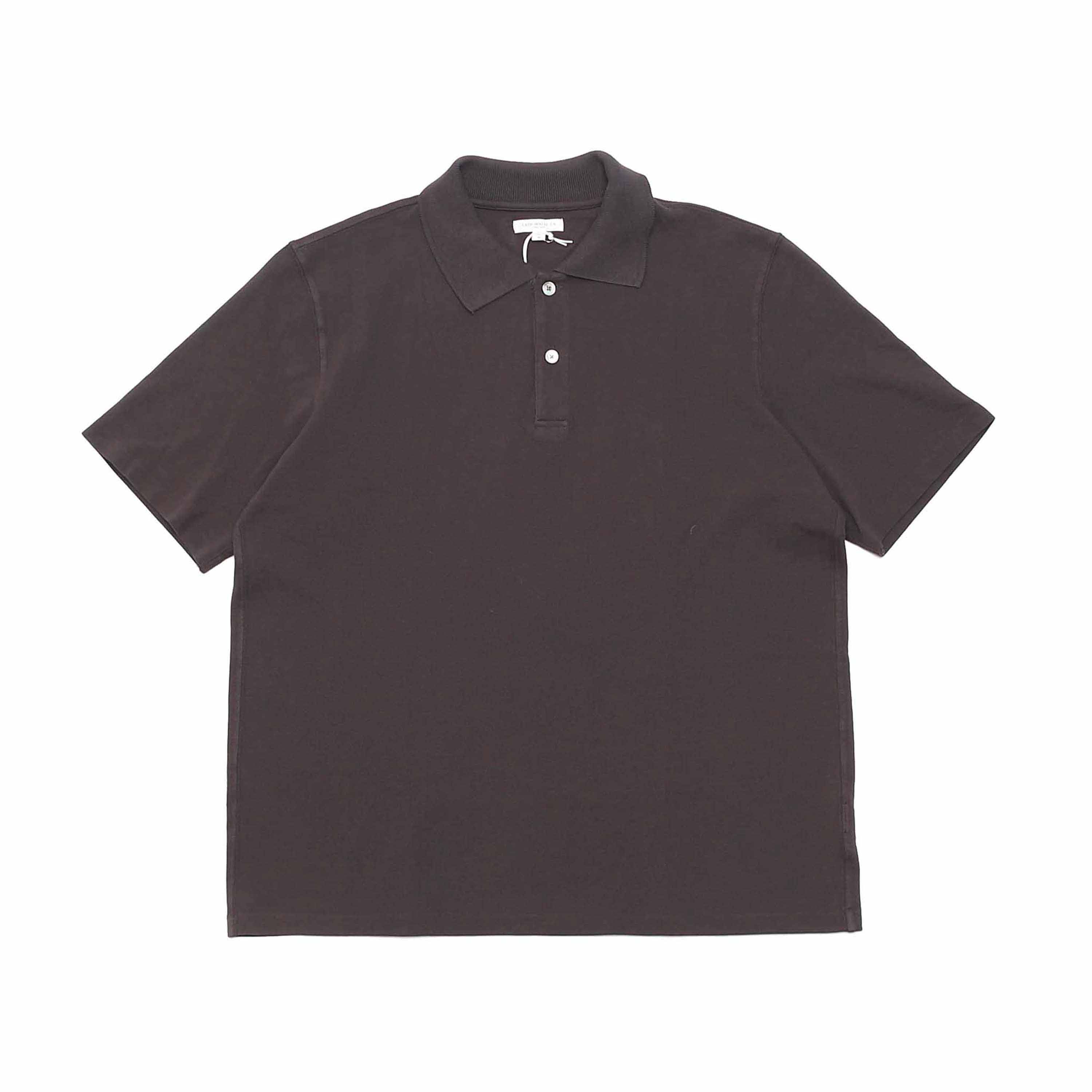 S/S TWO BUTTON POLO - SLATE