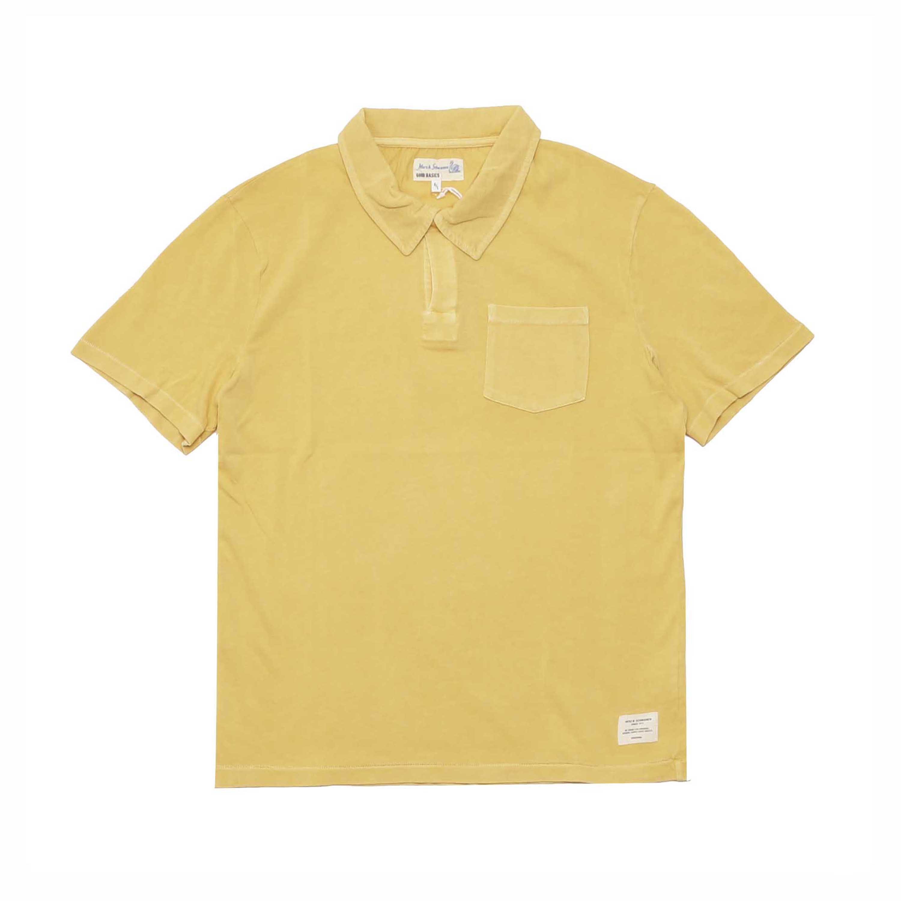 CLASSIC FIT WASHED POLO SHIRT(PLP04) - SUNSHINE