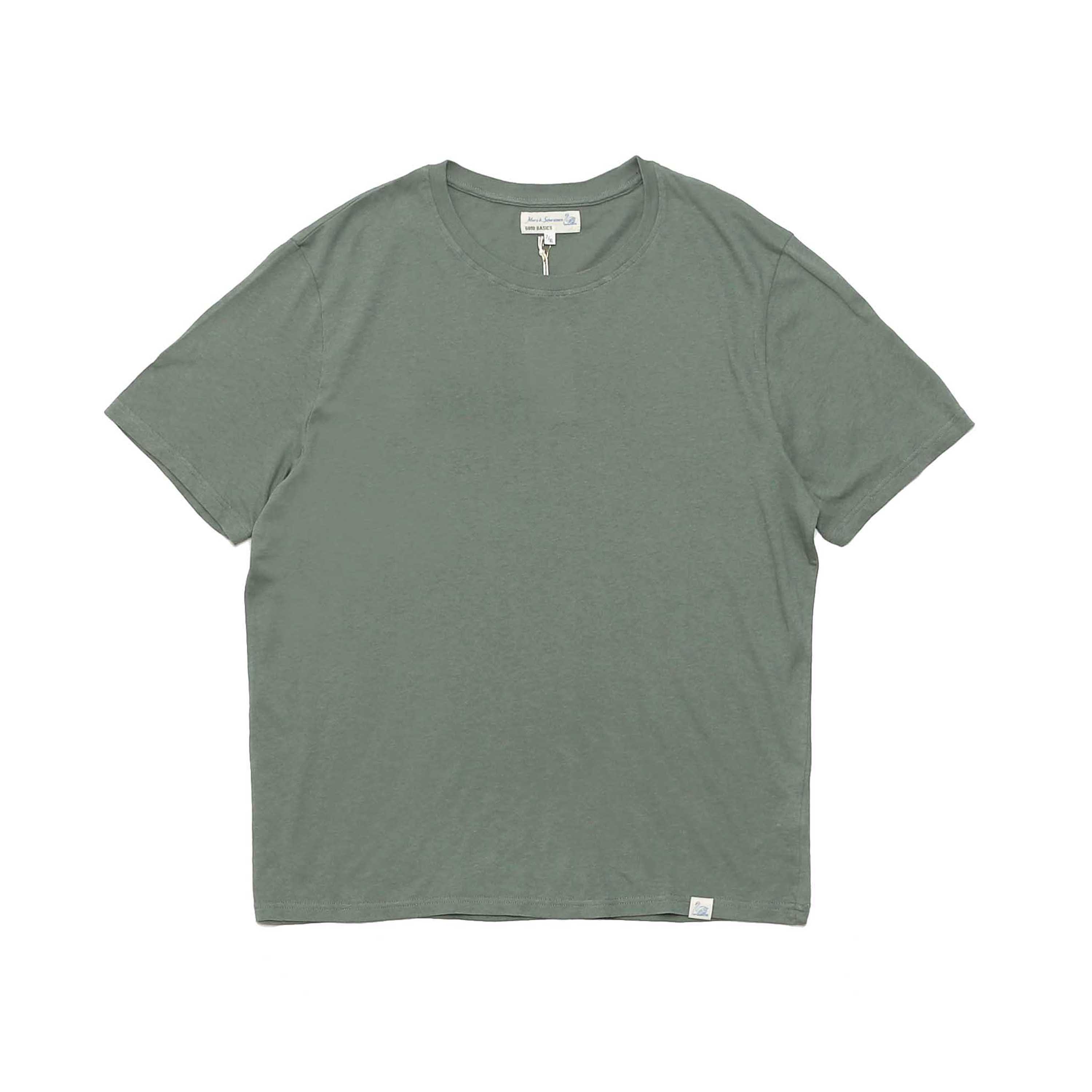 RELAXED FIT WASHED T-SHIRT(WCT05) - GREEN STONE(WOMEN&#039;S)