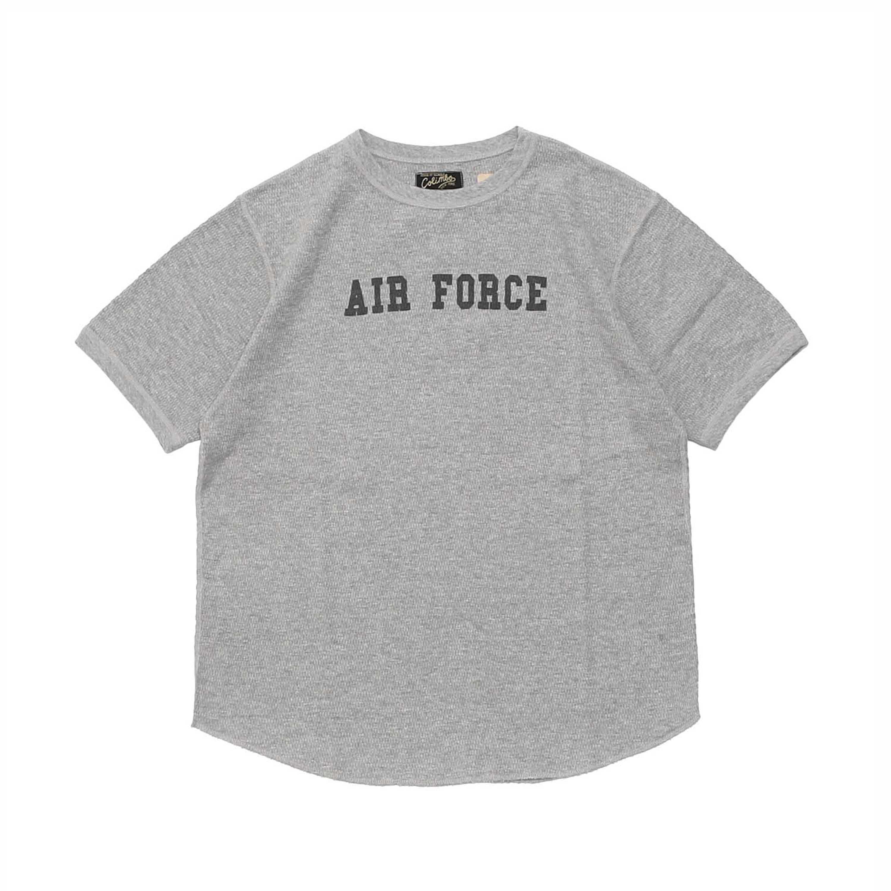 THERMAL S/S TEE &quot;AIR FORCE&quot; - HEATHER GRAY