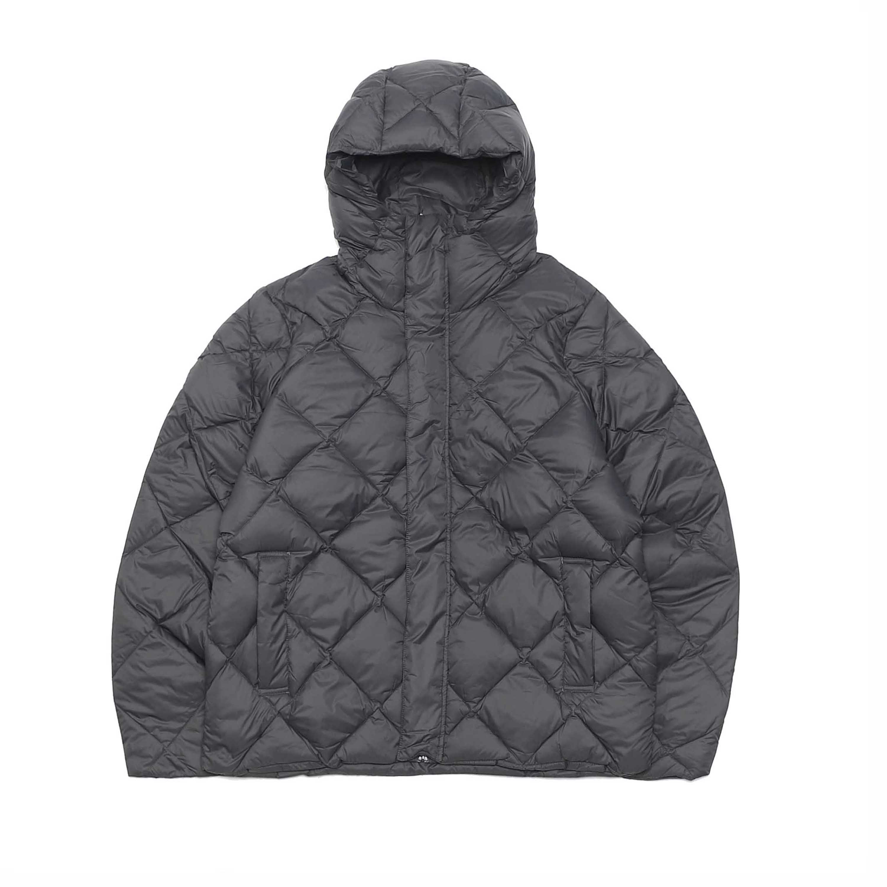 CITY ​​HOODED DOWN JACKET - CHARCOAL