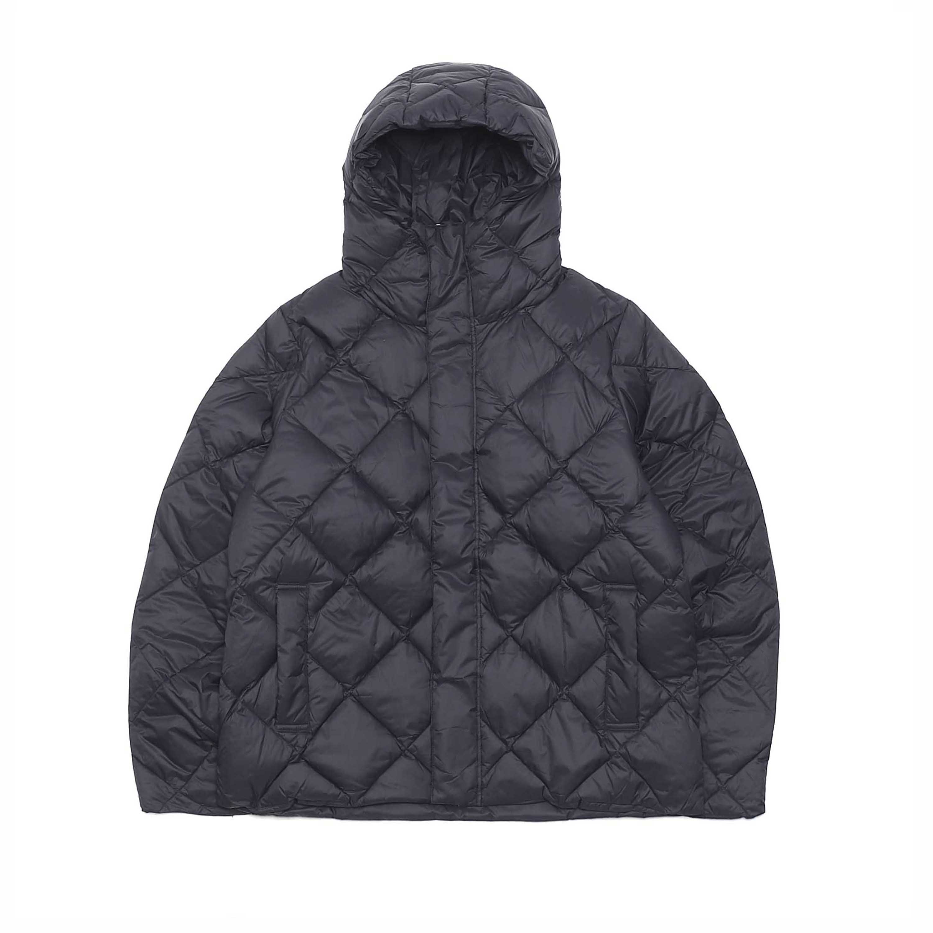 CITY ​​HOODED DOWN JACKET - D.NAVY
