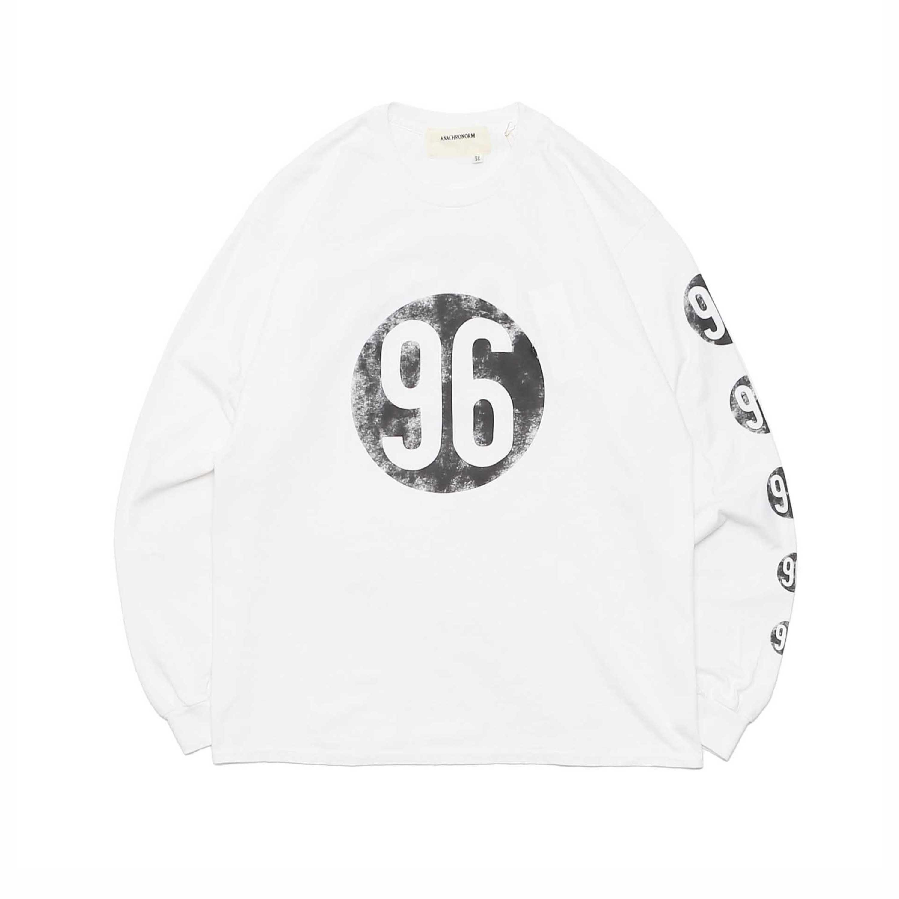 NUMBER 96 L/S TEE - WHITE